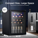 Kismile 1.7 Cu.ft Beverage Refrigerator and Cooler W5848H