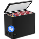 Kismile 7.0/3.5 Cubic Feet Chest Freezer with Removable Basket Free Standing