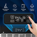 Kismile Commercial Built-in Ice Maker Machine,80Lbs/Day,Under Counter Ice Cube Maker with 24H Timer,Reversible Door,Built-in Freestanding Ice Maker for Home & Office(Silver)