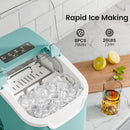 Kismile Ice Makers Countertop with Handle,8 Cubes in 6 Mins,Portable Ice Machine with Self-Cleaning for Home 58012RIM0