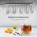 KISMILE Ice Makers Countertop,Portable Ice Maker Machine with Handle,Self-Cleaning Ice Maker, 26Lbs/24H, 9 Ice Cubes Ready in 8 Mins, for Home/Office/Kitchen