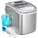 KISMILE Ice Makers Countertop,Portable Ice Maker Machine with Handle,Self-Cleaning Ice Maker, 26Lbs/24H, 9 Ice Cubes Ready in 8 Mins, for Home/Office/Kitchen