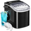 KISMILE Ice Makers Countertop,Portable Ice Maker Machine with Handle,Self-Cleaning Ice Maker, 26Lbs/24H, 9 Ice Cubes Ready in 8 Mins, for Home/Office/Kitchen