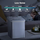 KISMILE Portable Countertop Ice Maker,9 Cubes Ready in 6-8 Minutes,Comact Ice Maker Machine with Scoop and Basket
