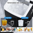 KISMILE Portable Countertop Ice Maker,9 Cubes Ready in 6-8 Minutes,Comact Ice Maker Machine with Scoop and Basket