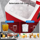 KISMILE Portable Countertop Ice Maker,9 Cubes Ready in 6-8 Minutes,Comact Ice Maker Machine with Scoop and Basket