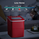 KISMILE Portable Countertop Ice Maker,9 Cubes Ready in 6-8 Minutes,Comact Ice Maker Machine with Scoop and Basket