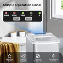 KISMILE Portable Countertop Ice Maker,9 Cubes Ready in 6-8 Minutes,Comact Ice Maker Machine with Scoop and Basket
