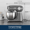 Kismile Stand Mixer, 5.5-Quart Electric Mixer with 12 Speeds CF3715