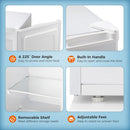 Kismile Upright Freezer, 6.0 Cu.ft Deep Freezer D58165-WHITE