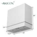Akicon 30" Stainless Steel Wall Mount Range Hood with 600 CFM Vent Hood