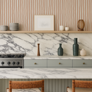 Dolce Stripe Wallpaper, off-white and peach