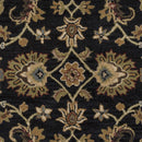 Kittredge Floral Black Wool Rug