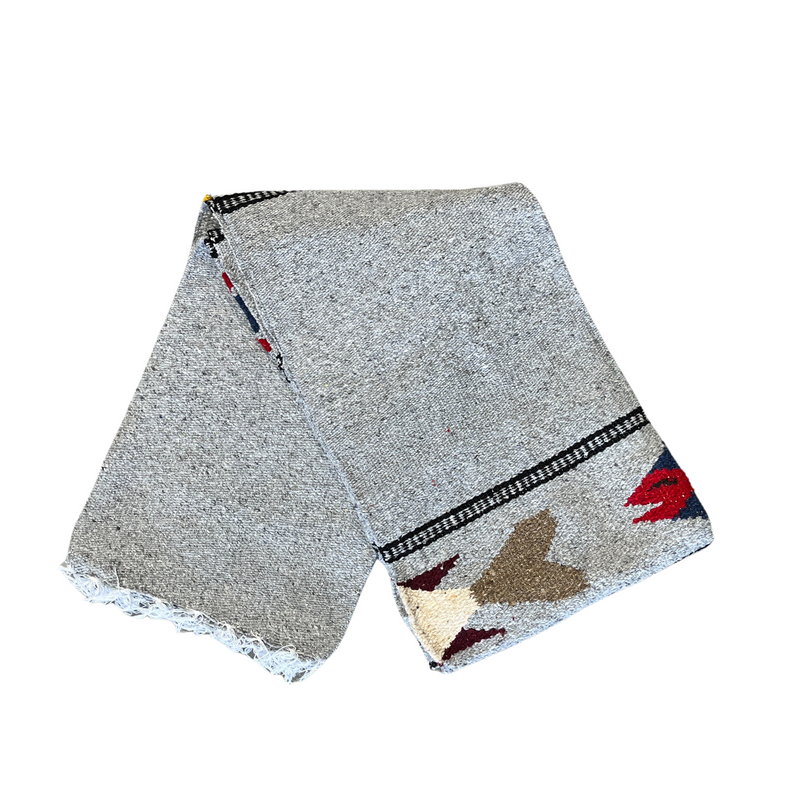 Heather Grey Baja Fish Yoga Blanket