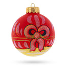 Monkey and Baby by Christmas Tree Glass Ball Christmas Ornament 4 Inches