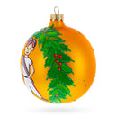 Baseball Player in Mid-Swing Glass Ball Christmas Sports Ornament 4 Inches