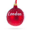 London City Modern Skyline, United Kingdom Glass Ball Christmas Ornament 3.25 Inches