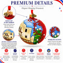 The Alamo, San Antonio, Texas Glass Ball Christmas Ornament 3.25 Inches