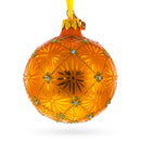 1897 Coronation Royal Gold Glass Christmas Ornament 3.25 Inches