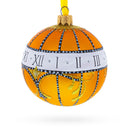 1899 Madonna Lily Clock Royal Glass Ball Christmas Ornament, 3.25 Inches