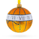 1899 Madonna Lily Clock Royal Glass Ball Christmas Ornament, 3.25 Inches