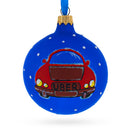 The Taxi Cab Glass Ball Christmas Ornament 3.25 Inches
