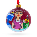 Cashier Glass Ball Christmas Ornament 3.25 Inches