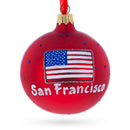 Golden Gate Bridge, San Francisco, California Glass Christmas Ornament 3.25 Inches