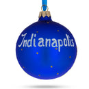 Indianapolis, Indiana Glass Christmas Ornament 3.25 Inches