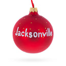 Jacksonville, Florida Glass Christmas Ornament 3.25 Inches