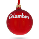 Columbus, Ohio, USA Glass Christmas Ornament 3.25 Inches