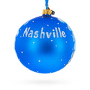 Nashville, Tennessee Glass Ball Christmas Ornament 4 Inches