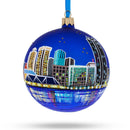 Virginia Beach, Virginia Glass Ball Christmas Ornament 4 Inches