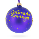 Colorado Springs, Colorado Glass Ball Christmas Ornament 4 Inches