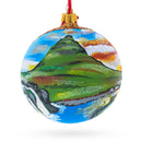 Kirkjufell Mountain, Iceland Glass Ball Christmas Ornament 4 Inches