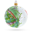 The Great Wall of China Glass Ball Christmas Ornament 4 Inches