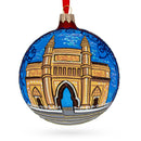 Gateway of India, Mumbai Glass Ball Christmas Ornament 4 Inches