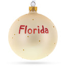 Florida State, USA Glass Ball Christmas Ornament 4 Inches
