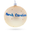 North Carolina State Glass Ball Christmas Ornament 4 Inches