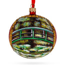 1906 'The Water Lily Pond' by Claude Oscar Monet Glass Ball Christmas Ornament 4 Inches