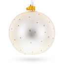 1869 'The Magpie' by Claude Oscar Monet Glass Ball Christmas Ornament 4 Inches