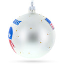 Democratic Donkey Glass Ball Christmas Ornament 4 Inches