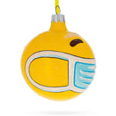 Masked Emotions of Quarantine Glass Ball Christmas Ornament 3.25 Inches