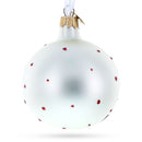 Elf and Candy Canes Glass Ball Christmas Ornaments 3.25 Inches