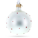 Elf and Candy Canes Glass Ball Christmas Ornaments 3.25 Inches