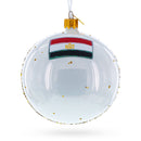 Pyramids and Great Sphinx of Giza, Egypt Glass Ball Christmas Ornament 4 Inches