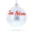 River Walk in San Antonio, Texas Glass Ball Christmas Ornament 4 Inches