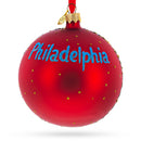 History Museum, Philadelphia, Pennsylvania Glass Ball Christmas Ornament 4 Inches