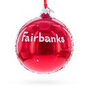University of Alaska Museum of the North, Fairbanks, Alaska Glass Ball Christmas Ornament 4 Inches
