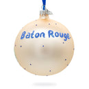 LSU Tiger Stadium, Baton Rouge, Louisiana Glass Ball Christmas Ornament 4 Inches